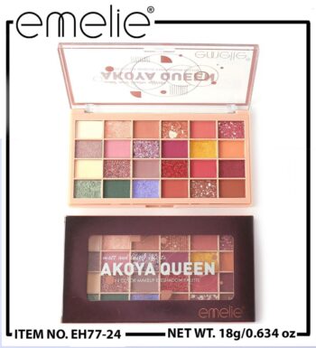 EMELIE AKOYA QUEEN 24 COLOUR NUDE PALLETE B SETTING